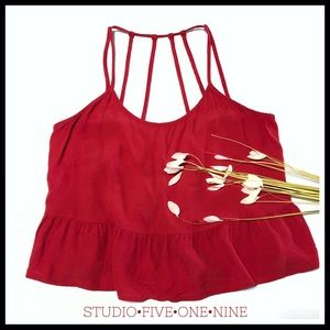 Forever 21 Red Strappy Tank Top